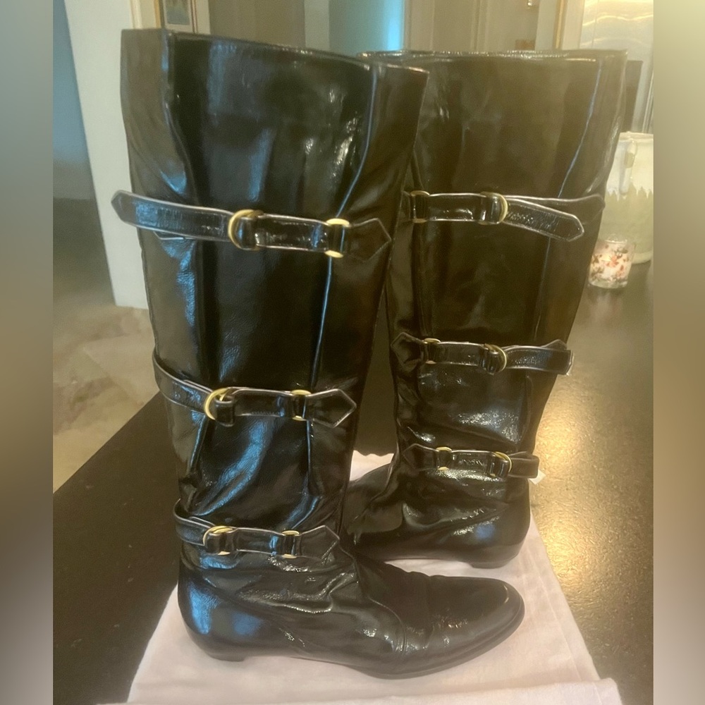 Jimmy Choo Black Leather Boots